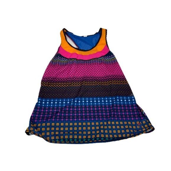 Fila Women’s Racerback Tank Top Multicolor Striped Activewear Sz L - Picture 3 of 4